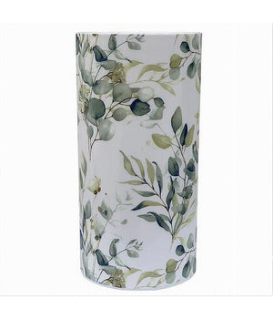 Bicchiere Porta Spazzolino Dentifricio Accessori Arredo Bagno Fiori Foglie 87054         