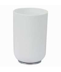 Bicchiere Portaspazzolini Dentifricio Bianco Silver Accessori Arredo Bagno 79864         