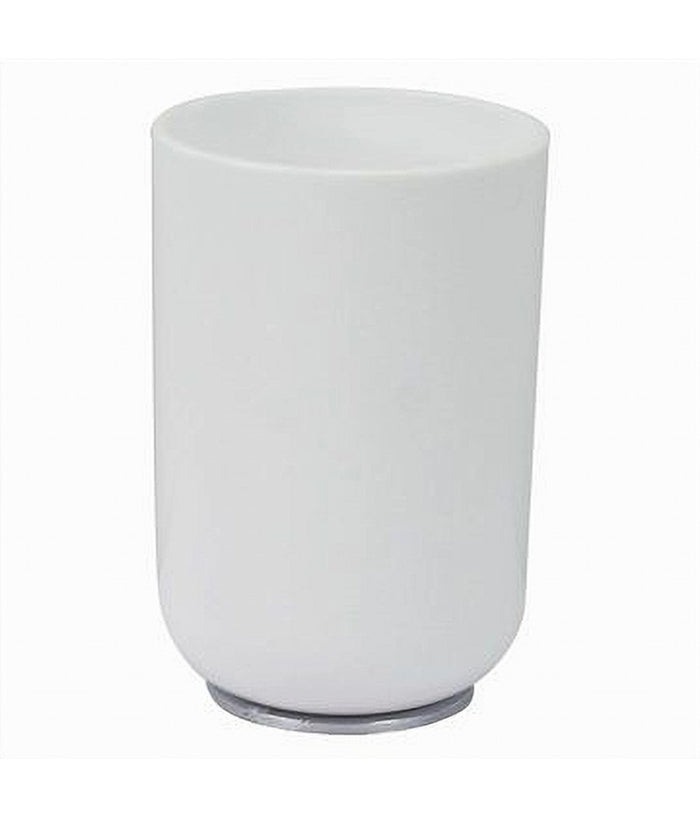 Bicchiere Portaspazzolini Dentifricio Bianco Silver Accessori Arredo Bagno 79864         