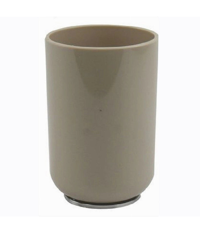 Bicchiere Portaspazzolini Dentifricio Tortora Silver Accessori Arredo Bagno 69467         