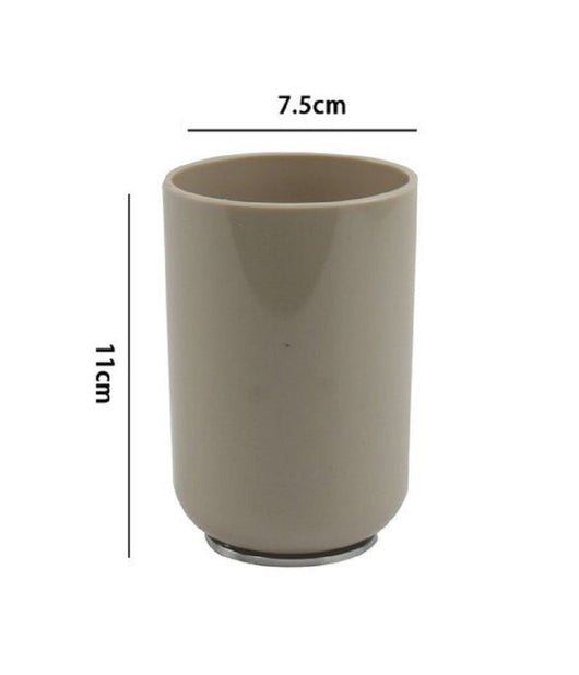 Bicchiere Portaspazzolini Dentifricio Tortora Silver Accessori Arredo Bagno 69467         