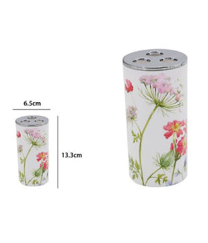 Bicchiere Portaspazzolino 3 Fori Bianco In Plastica Accessorio Bagno Fiori 69924         