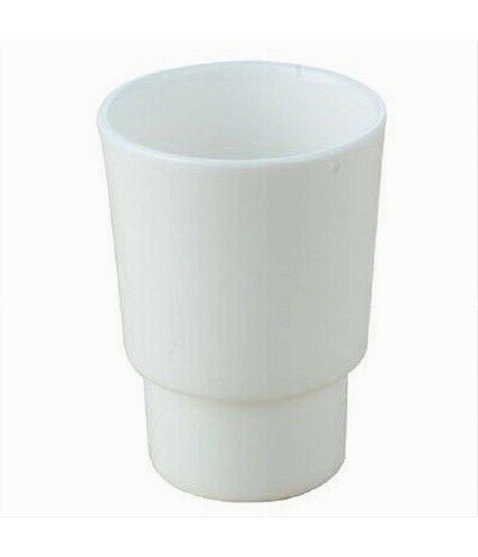 Bicchiere Ricambio Porta Spazzolino In Ceramica Bianca Bagno Accessori 59346         