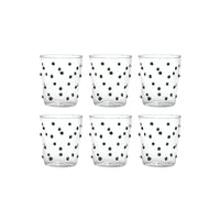 Bicchiere Zafferano Party Tumbler Nero 45 Cl Set 6 pezzi In Vetro