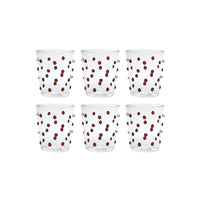 Bicchiere Zafferano Party Tumbler Rosso 45 Cl Set 6 pezzi In Vetro