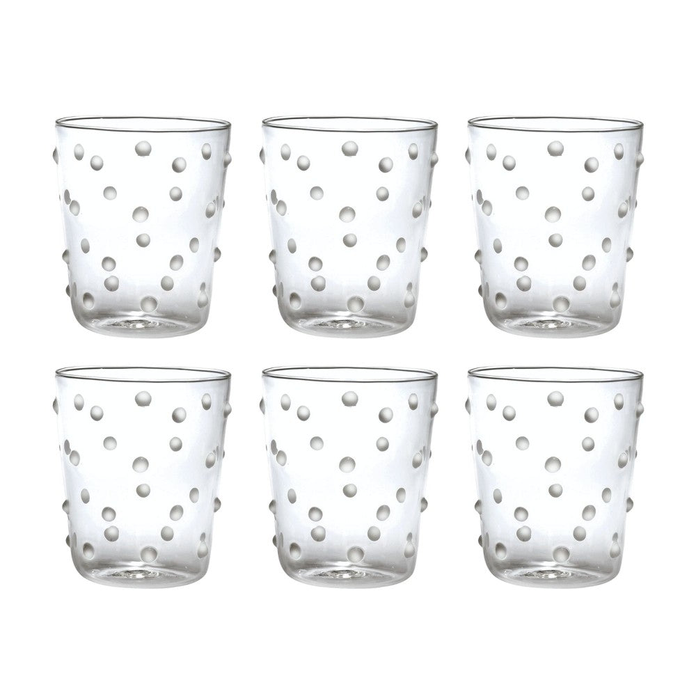 Bicchiere Zafferano Party Tumbler Trasparente 45 Cl Set 6 pezzi In Vetro