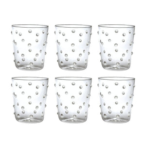 Bicchiere Zafferano Party Tumbler Trasparente 45 Cl Set 6 pezzi In Vetro