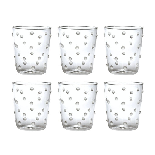 Bicchiere Zafferano Party Tumbler Trasparente 45 Cl Set 6 pezzi In Vetro