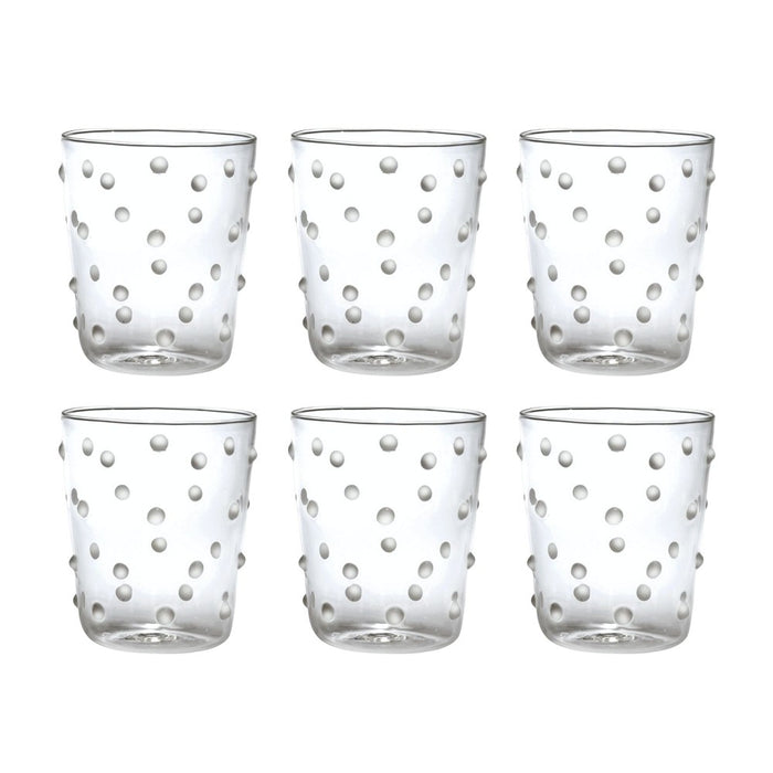 Bicchiere Zafferano Party Tumbler Trasparente 45 Cl Set 6 pezzi In Vetro