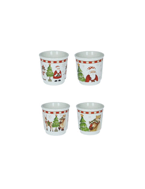 BICCHIERINO RACCONTI SET 4 PZ NEW BONE   CHINA