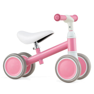 Bicicletta equilibrio per bambini con sella regolabili in altezza, Giocattolo senza pedali per bambini da 1 a 3 anni Rosa-Biciclette e tricicli
