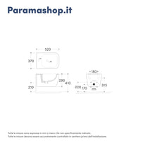 Coppia di sanitari sospesi in ceramica wc rimless + bidet bianco lucido e copri-wc soft-close | Lisbona