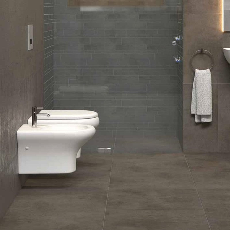 Lavatoio in resina 60x50 in kit colore rovere