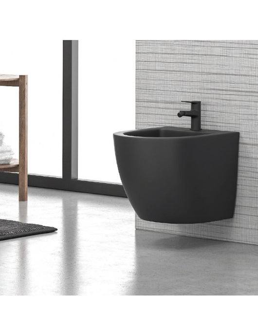 Bidet sospeso nero MILOS 49,5x32,5x37 cm sospeso