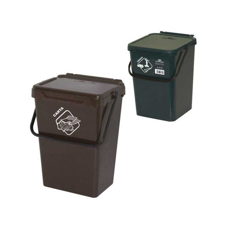 Bidone Biosystem Giallo L 35 Bs35G Artplast