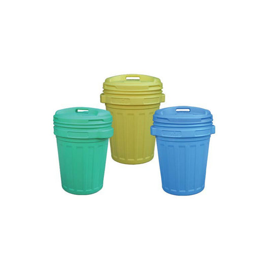 Bidone con Coperchio a Vite e Chiusura Ermetica 40 Litri Blu