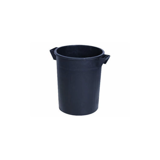 Bidone in Plastica per Spazzatura con Manici Nero 75 lt