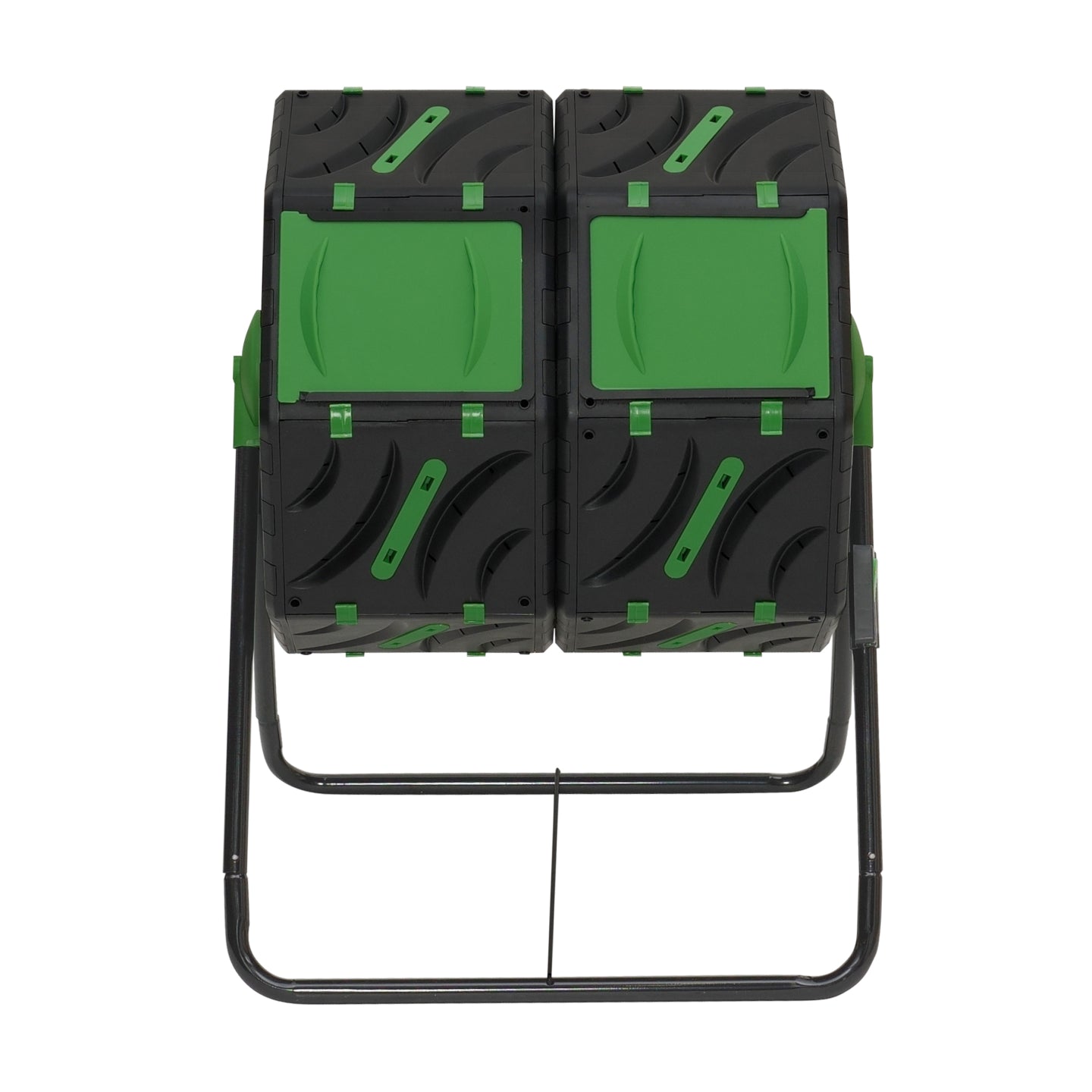 IDMarket - Bidone per compost rotante a doppia vasca da 140 l