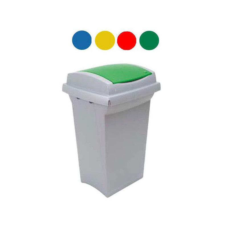 Bidone Recycling Verde L 50 43X39 H 68 Ics
