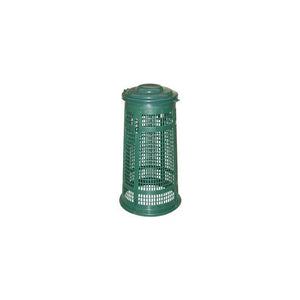 Bidone Trespolo Portasacco con Coperchio ICS 38x86 cm Verde