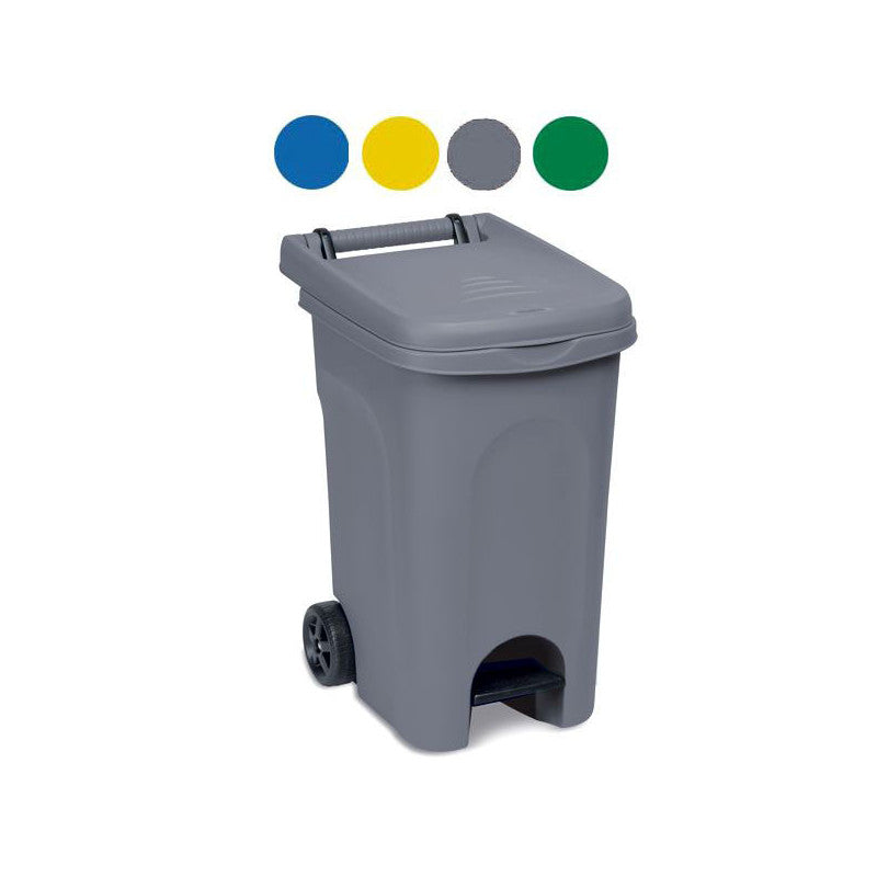 Bidone Urban Quadro C/Pedale Verde L 60 Stefanpl