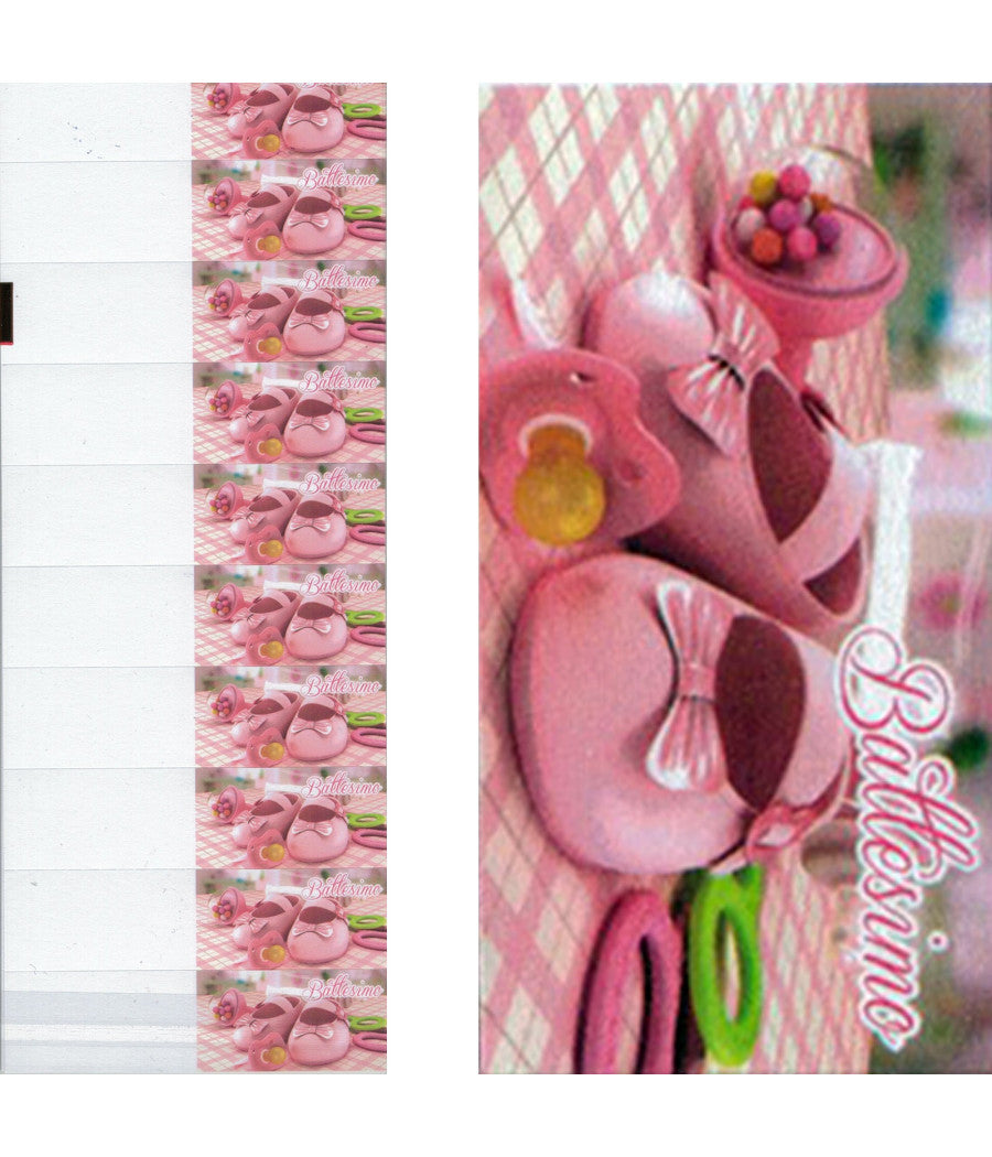 Bigliettini Per Bomboniere Battesimo Bambino Scarpette Stampabili Pretagliati         