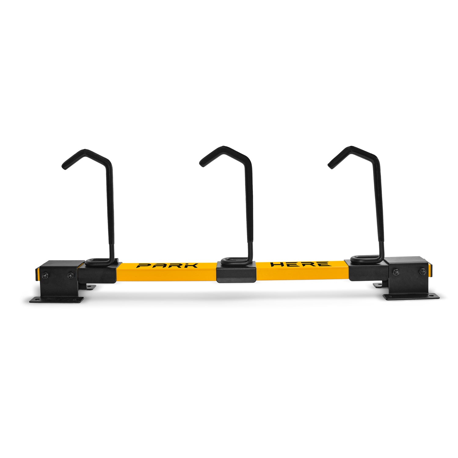 Bringer - Rastrelliera fermabici da muro 3 posti portabici verticale in acciaio zincato con ganci rivestiti in PVC. Bike Rack modulare regolabile compatibile con tutti i modelli di bicicletta.