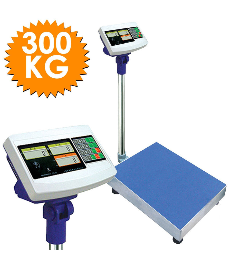 Bilancia Bilico Digitale Elettronica Professionale 300 Kg Con Doppio Display         