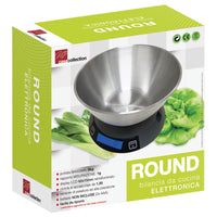 Bilancia Cucina 5kg Elettrica Round Black