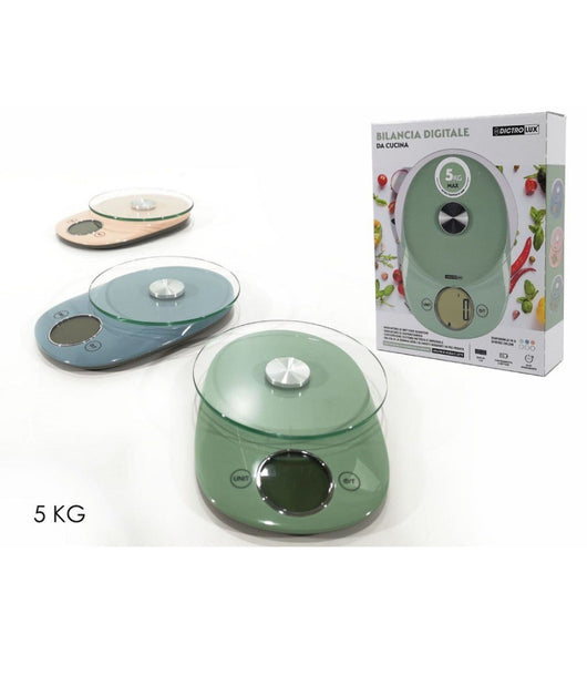 Bilancia Cucina Digitale Fino A 5kg Display Lcd Autospegnimento 3 Colori 690225         