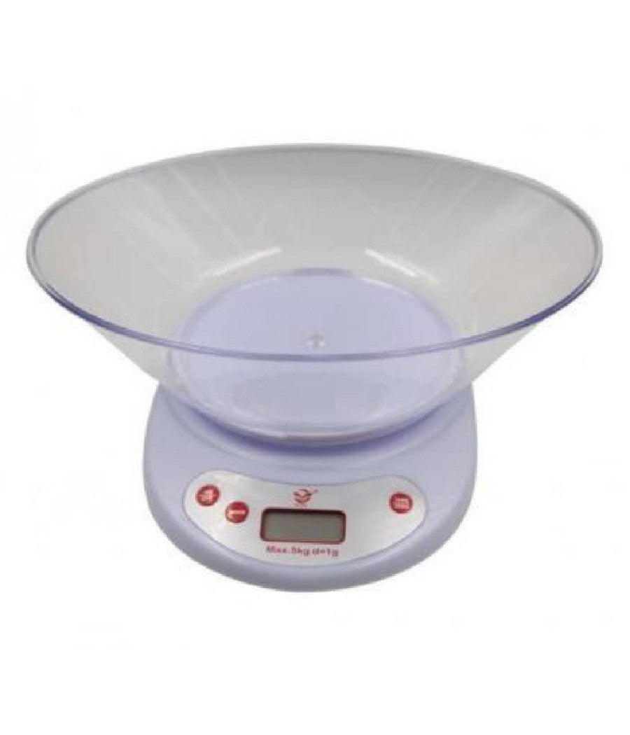 Bilancia Da Cucina Alimenti Elettronica Digitale Precisione Con Ciotola 5kg         