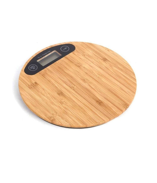 Bilancia Da Cucina Digitale Di Precisione Con Piatto In Legno Per Alimenti Dosi         