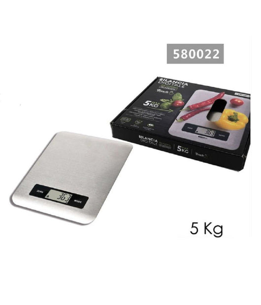 Bilancia Da Cucina Digitale Touch In Acciaio Portata Max. 5kg Display Lcd 580022         