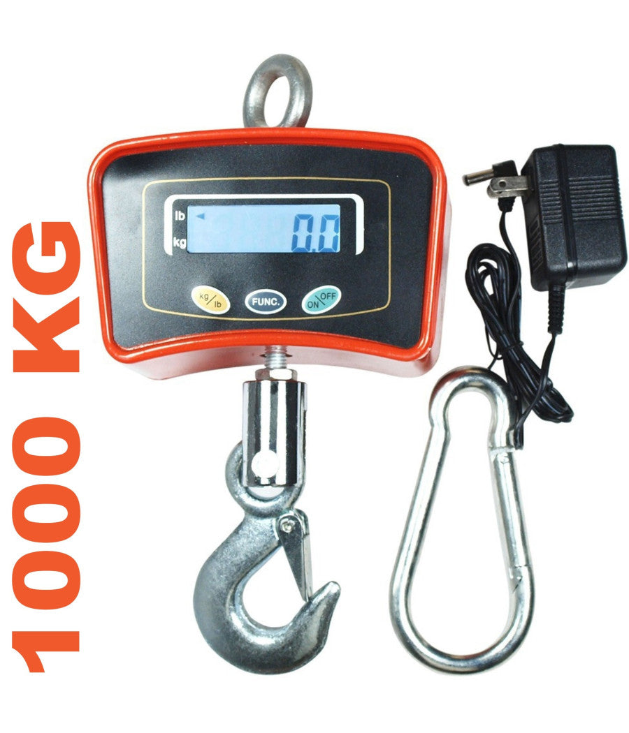 Bilancia Da Gru 1000 Kg Con Gancio Acciaio Inox Bilancia Industriale         