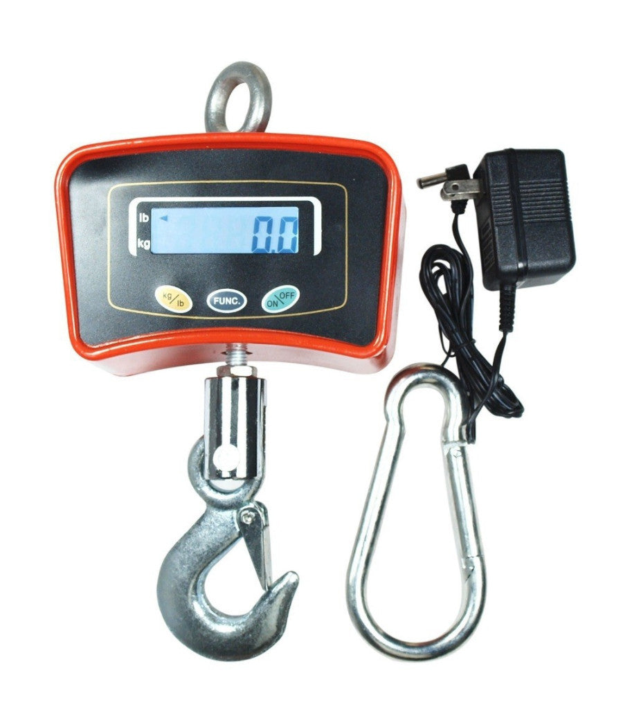 Bilancia Da Gru 300 Kg Con Gancio Acciaio Inox Bilancia Industriale         