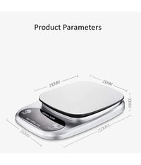 Trade Shop - Bilancia Digitale Accessorio Per Cucina Casa Elettronica Q-c305 Pesa Alimenti -