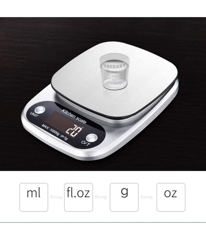 Trade Shop - Bilancia Digitale Accessorio Per Cucina Casa Elettronica Q-c305 Pesa Alimenti -