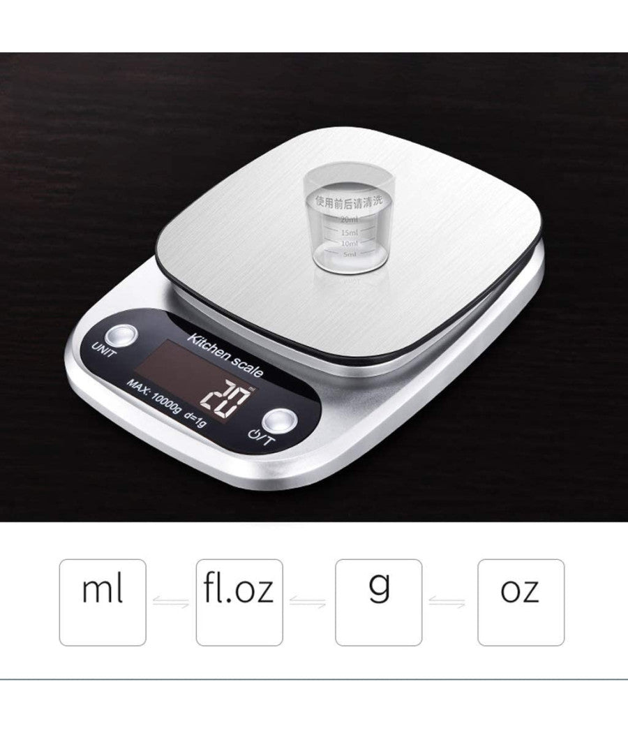 Trade Shop - Bilancia Digitale Accessorio Per Cucina Casa Elettronica Q-c305 Pesa Alimenti -