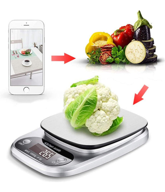 Trade Shop - Bilancia Digitale Accessorio Per Cucina Casa Elettronica Q-c305 Pesa Alimenti -