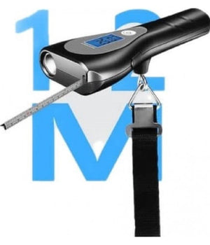 Bilancia Digitale Portatile Per Bagagli Fino A 50kg Metro Torcia Display Q-t158         