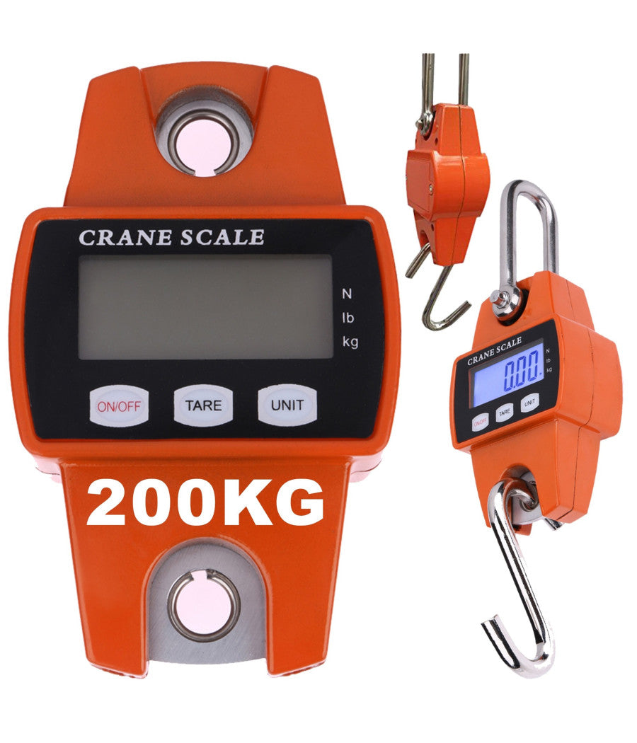 Bilancia Dinamometro Digitale A Molla Meccanica Fino 200kg Bilancia Pesa Bagagli         