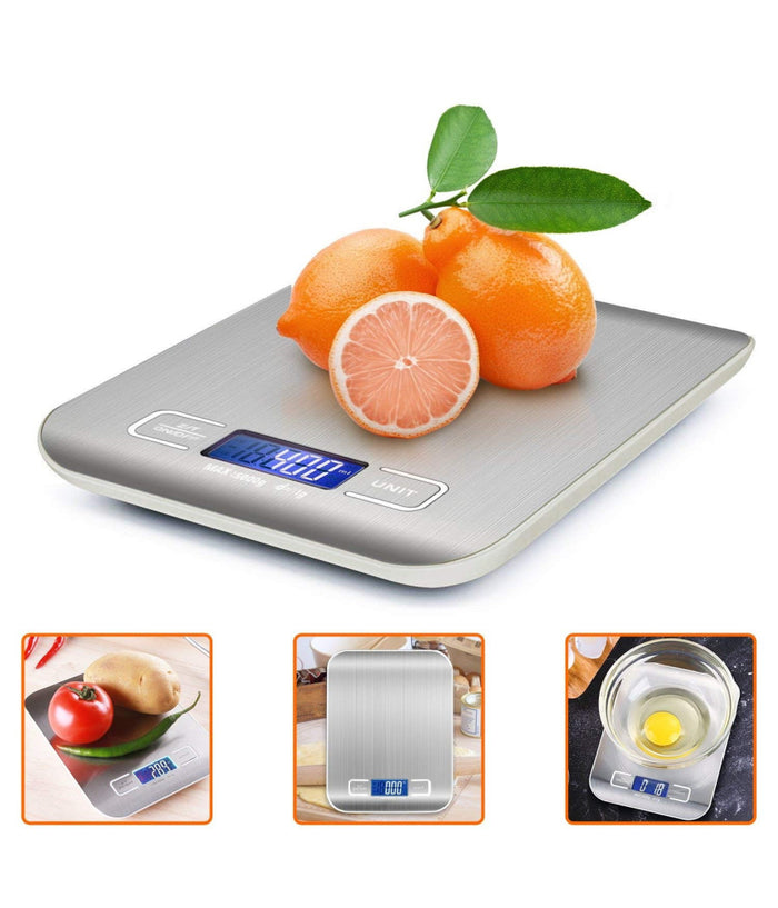 Bilancia Elettronica Digitale Da Cucina Digitale In Acciaio Inossidabile Max 5kg         