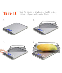 Bilancia Elettronica Digitale Da Cucina Digitale In Acciaio Inossidabile Max 5kg         