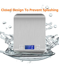 Bilancia Elettronica Digitale Da Cucina Digitale In Acciaio Inossidabile Max 5kg         