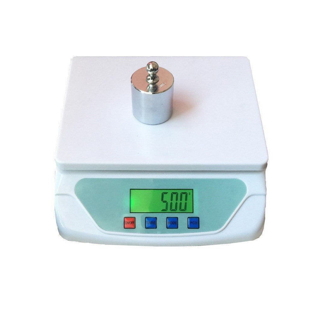 Trade Shop - Bilancia Elettronica Digitale Professionale Min 1 Gr Max 25kg Cucina Laboratorio -