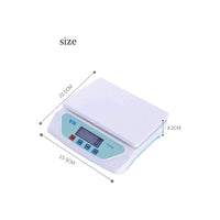 Trade Shop - Bilancia Elettronica Digitale Professionale Min 1 Gr Max 25kg Cucina Laboratorio -