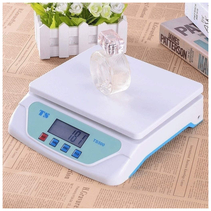 Trade Shop - Bilancia Elettronica Digitale Professionale Min 1 Gr Max 25kg Cucina Laboratorio -