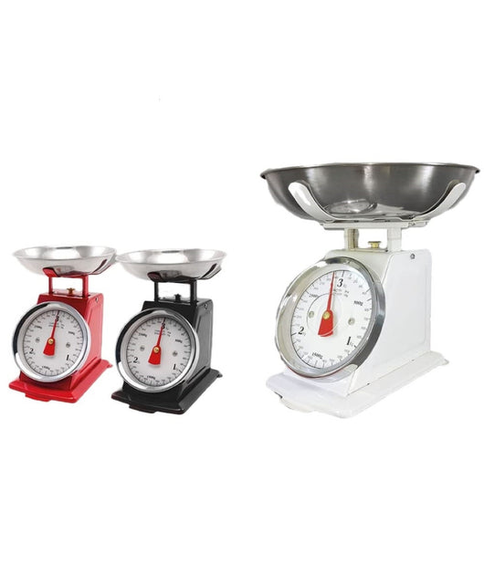 Bilancia Meccanica Da Cucina Per Cibi Pietanze Alimenti Farina Portata Fino 3 Kg         