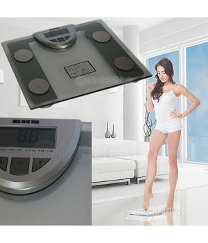 Bilancia Pesa Persone Pesapersone Digitale Elettronica In Vetro Quadrata 150kg         