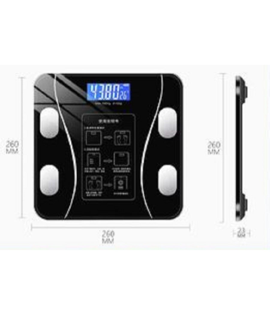 Bilancia Pesapersone Digitale Professionale 180kg Elettronica Display Lcd Tx-8100         
